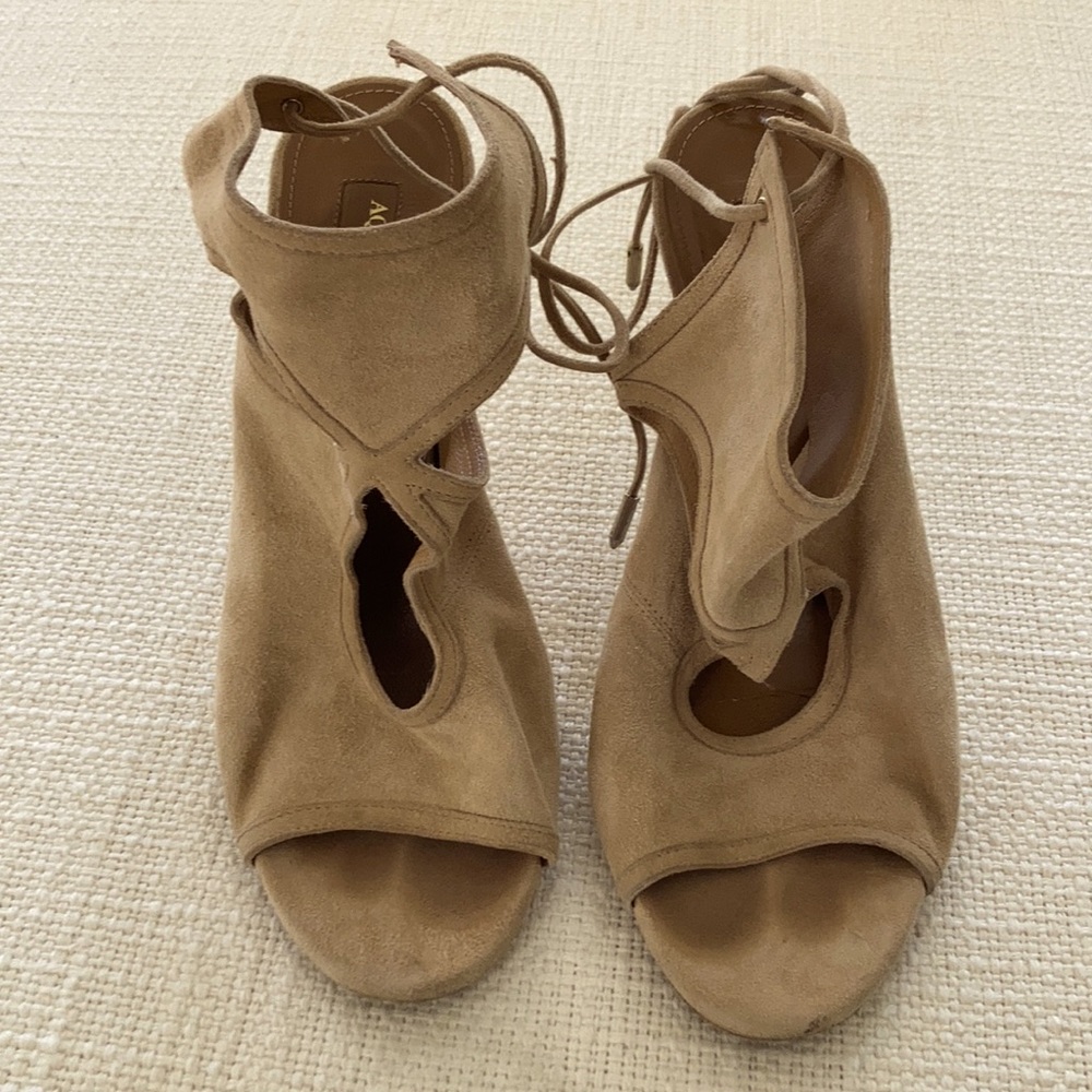 Aquazzura Suede Sandals Size 37.5